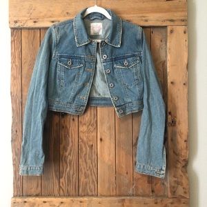 Free People Cropped Jean Jacket